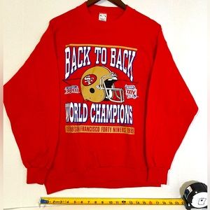 VINTAGE Red San Francisco 49ers Sweatshirt